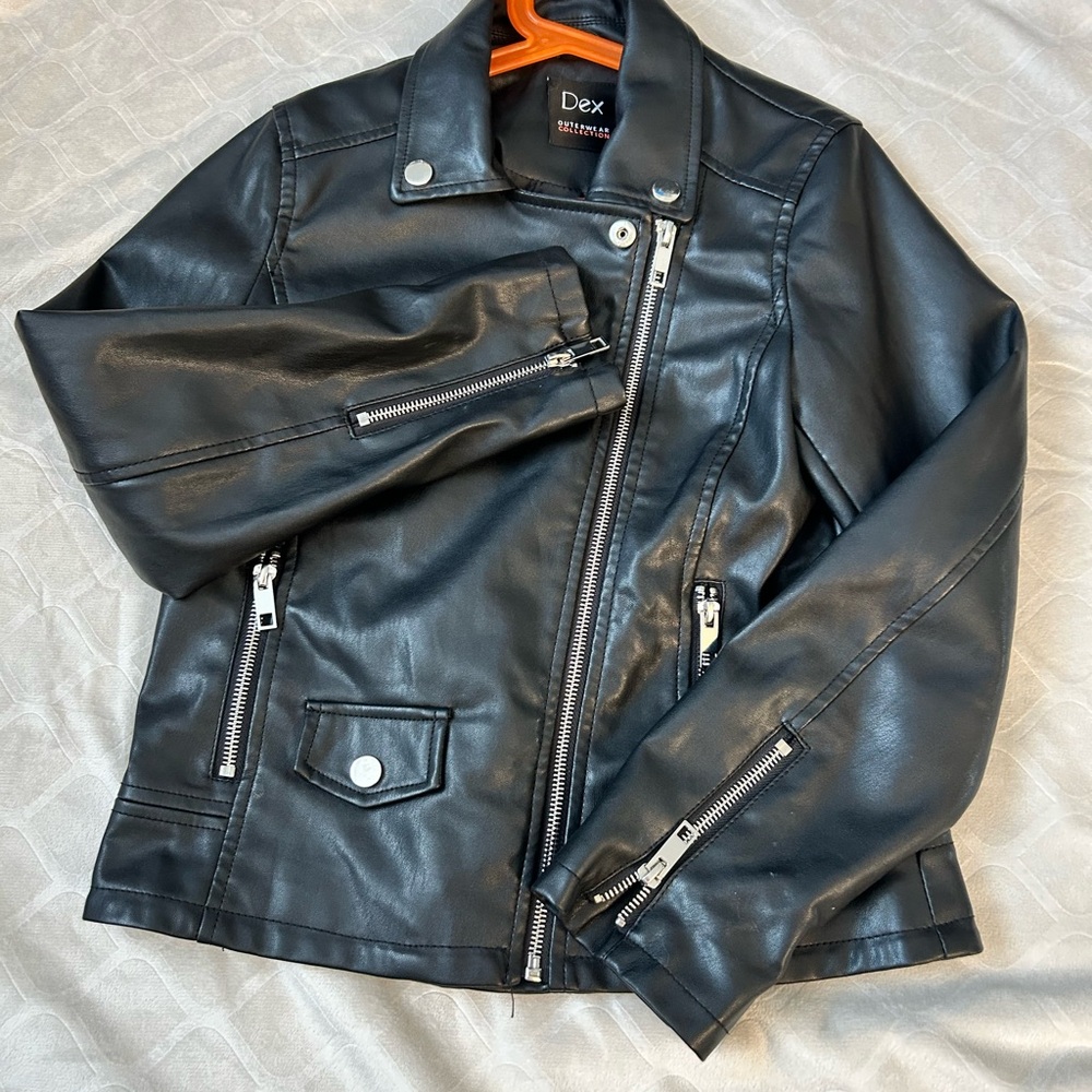 Dex Black Leather Jacket